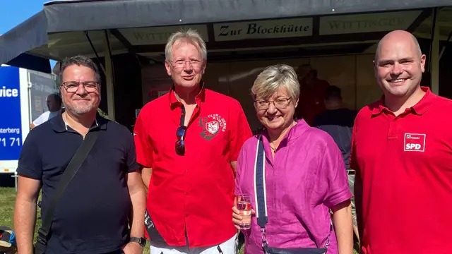 Thorsten Heinze, Thomas Gans, Frauke Heiligenstadt und Nils Gehrke