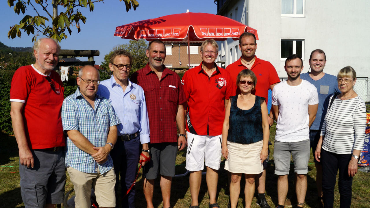 Gratulationen zu 150 Jahre SPD Bad Lauterberg auf dem Dammwiesenfest 2019