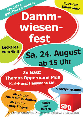 Dammwiesenfest Plakat 2019